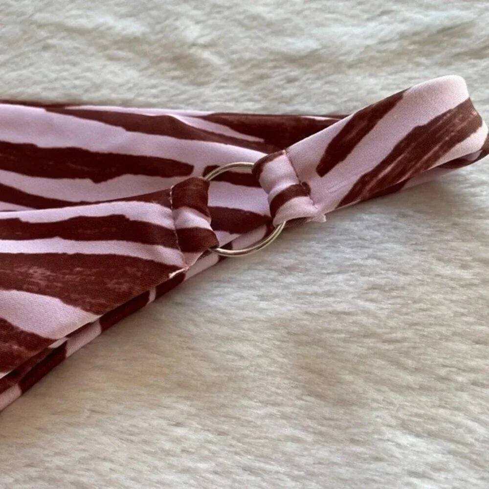 NEW, SHEIN,‎ Striped Ring Link Bikini Bottom